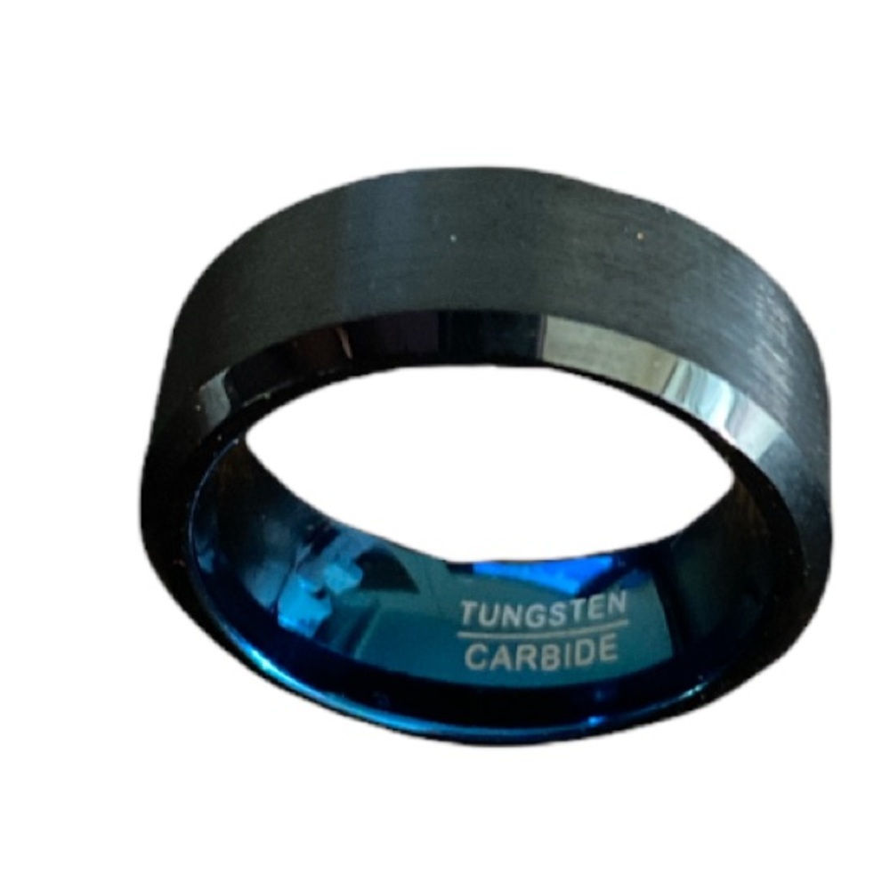 - Lanchela & Co Mens Black 8mm Tungsten Wedding Engagement Promise…